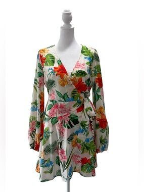 Jealous Tomato Tropical Summer Dream Wrap Dress Size Small